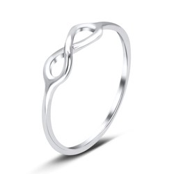 Pretty Infinite Design Silver Ring NSR-441